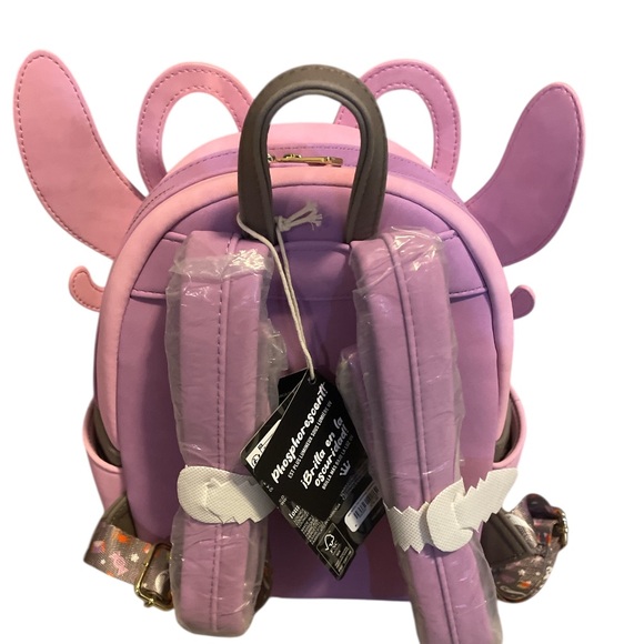 Loungefly Disney Lilo & Stitch Angel Pumpkin Glow-In-The-Dark Mini Backpack.  main image 6